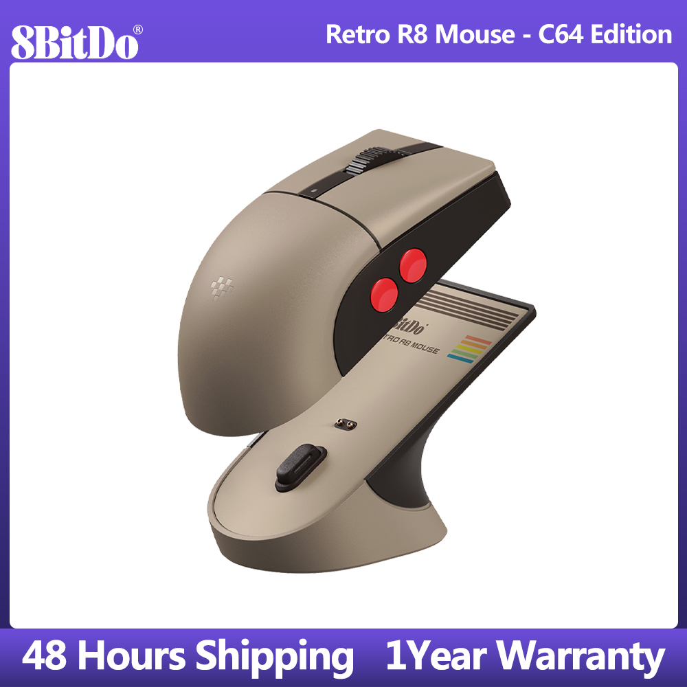 Gaming Accessories Retro - เมาส์ 8BitDo Retro R8 พร้อมไมโครสวิตช์ ปุ่มตั้งโปรแกรมได้