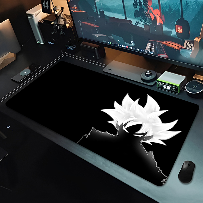 Gaming Home Accessories - แผ่นรองเมาส์อนิเมะ DBZ สีดำ ลายดราก้อนบอล ขนาดใหญ่ สำหรับคอมพิวเตอร์