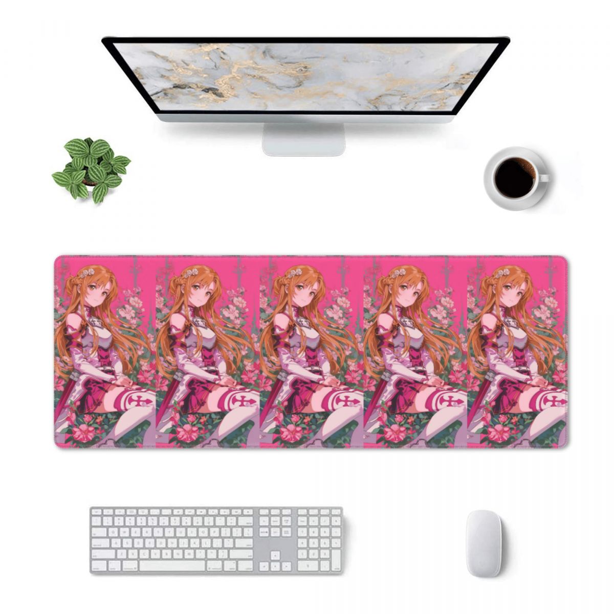 Gaming Accessories Online - แผ่นรองเมาส์ขนาดใหญ่ ลายซอร์ดอาร์ตออนไลน์ สำหรับเกมเมอร์ คอมพิวเตอร์พีซี แล็ปท็อป แผ่นรองคีย์บอร์ด