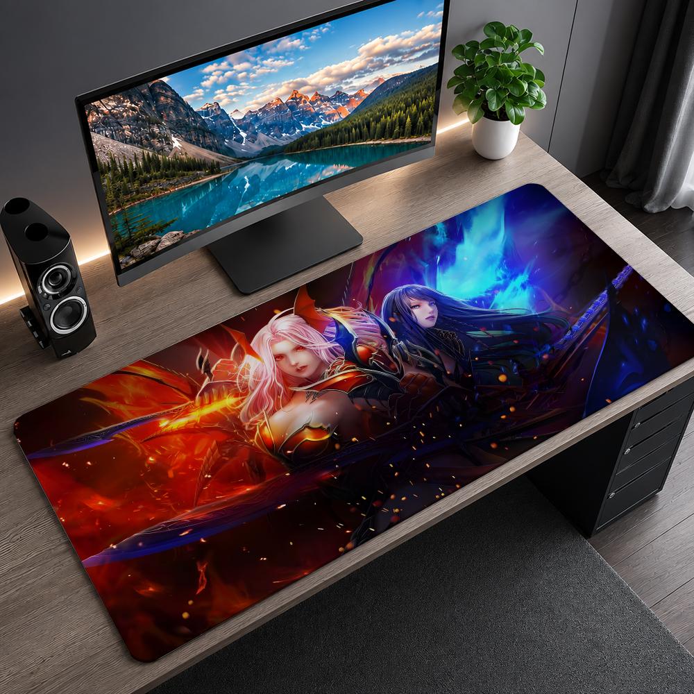 Gaming Accessories Online - แผ่นรองเมาส์ MU Online ขนาดใหญ่ แผ่นรองเมาส์สำหรับคอมพิวเตอร์ ฐานยาง