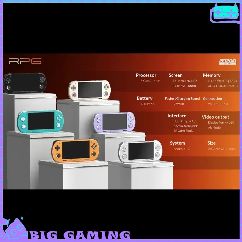 Gaming Accessories Retro - สำหรับเครื่องเล่นเกมพกพา Retroid Pocket G2 หน้าจอ OLED