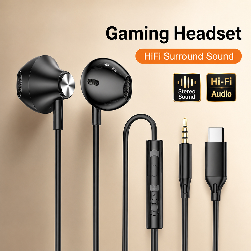 Xiaomi Gaming Accessories - ไฮไฟ ซาวด์เซอร์ราวด์หูฟังเสียงสเตอริโอเบสสำหรับไอโฟน เสี่ยวมี่ หัวเว่ยแท็บเล็ตแล็ปท็อป HD ไมโครโฟนกีฬาเพลงอุปกรณ์เสริมสำหรับเล่นเกม