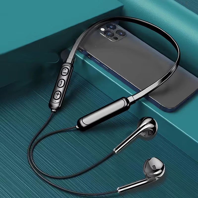 Xiaomi Gaming Accessories - ชุดหูฟังบลูทูธแบบแขวนคอไมโครโฟน HD สำหรับไอโฟน เสี่ยวมี่ หัวเว่ยโทรศัพท์ลดเสียงรบกวนเสียงกีฬาฟิตเนสอุปกรณ์เสริมเสียง