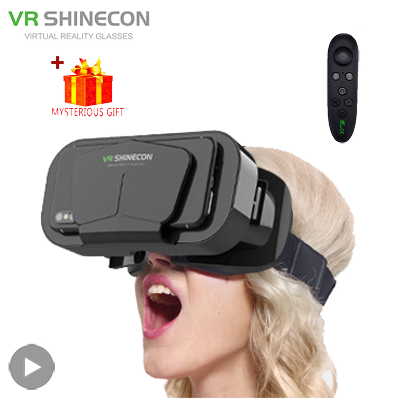 Gaming Accessories 10 Year Old - แว่นตา Shinecon VR 3D อุปกรณ์เสมือนจริง ชุดหูฟังพร้อมเลนส์