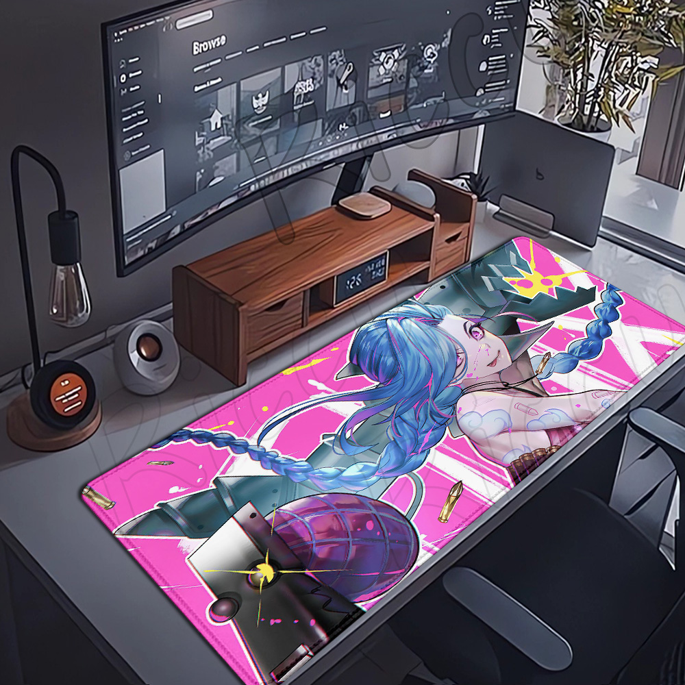 Jinx Gaming Accessories - อะนิเมะร้อน LOL Arcane Mousepad JINX เมาส์