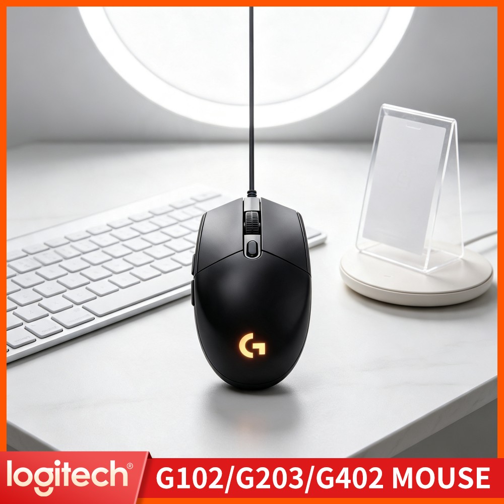 Gaming Accessories Online - เมาส์เกมมิ่งแบบมีสาย Logitech G102, การส่งสัญญาณแบบมีสายที่เสถียร, ไม่มีสัญญาณตก, อุปกรณ์เสริมที่ยอดเยี่ยมสำหรับการแข่งขันเกมออนไลน์