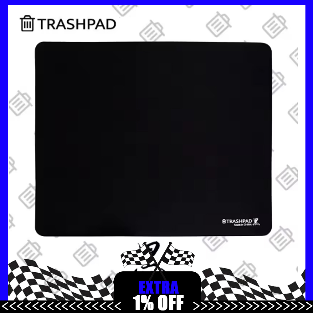 Gaming Accessories For Valorant - แผ่นรองเมาส์สำหรับเล่นเกม TRASHPAD BLACK แผ่นรองเมาส์ควบคุมความไวแบบ FPS กันลื่น