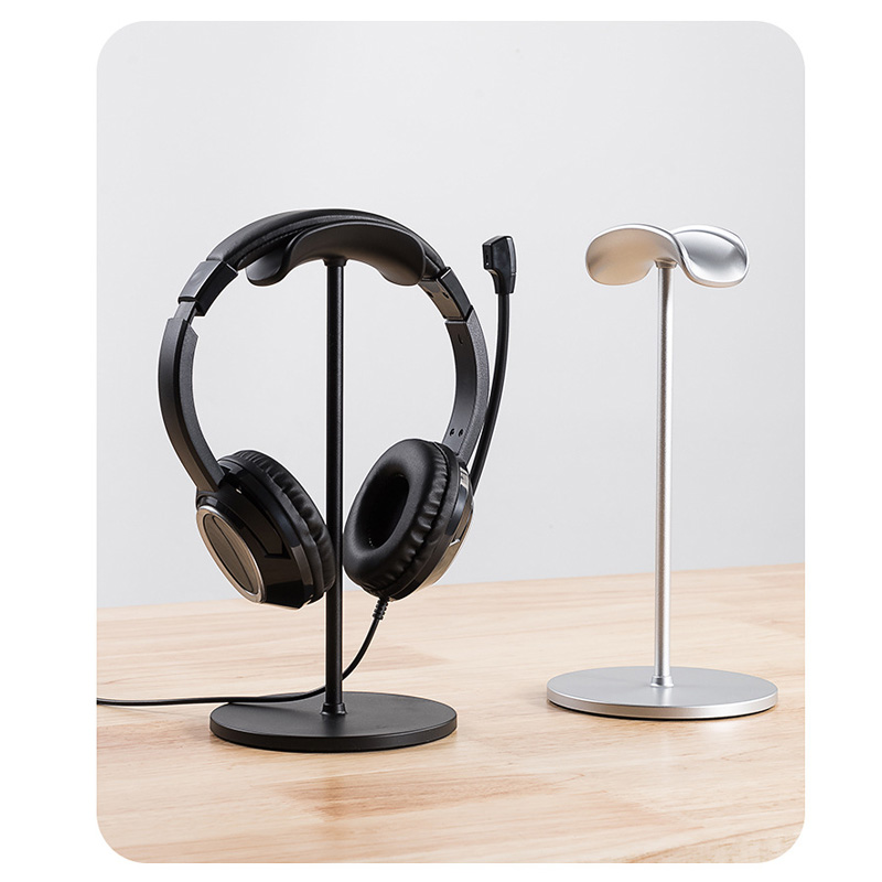 Gaming Accessories Setup - โลหะหัวขาตั้งหูฟังลื่นที่ถอดออกได้ชุดหูฟังผู้ถือขาตั้งหูฟังสําหรับเล่นเกมสําหรับ Airpods Max Beats Bose