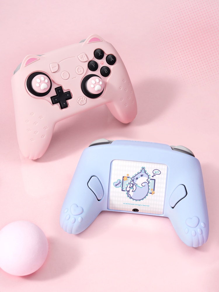 เคสซิลิโคนแบบดั้งเดิมสำหรับสวิ - Gaming Accessories Pink บทวิจารณ์และราคา