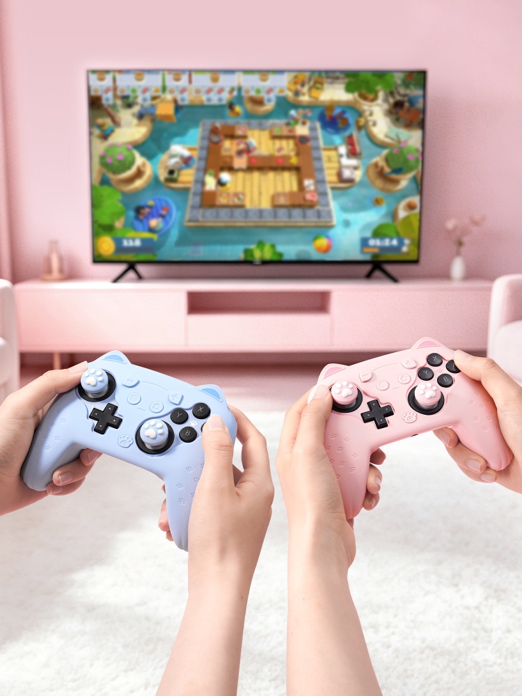 เคสซิลิโคนแบบดั้งเดิมสำหรับสวิ - Gaming Accessories Pink บทวิจารณ์และราคา