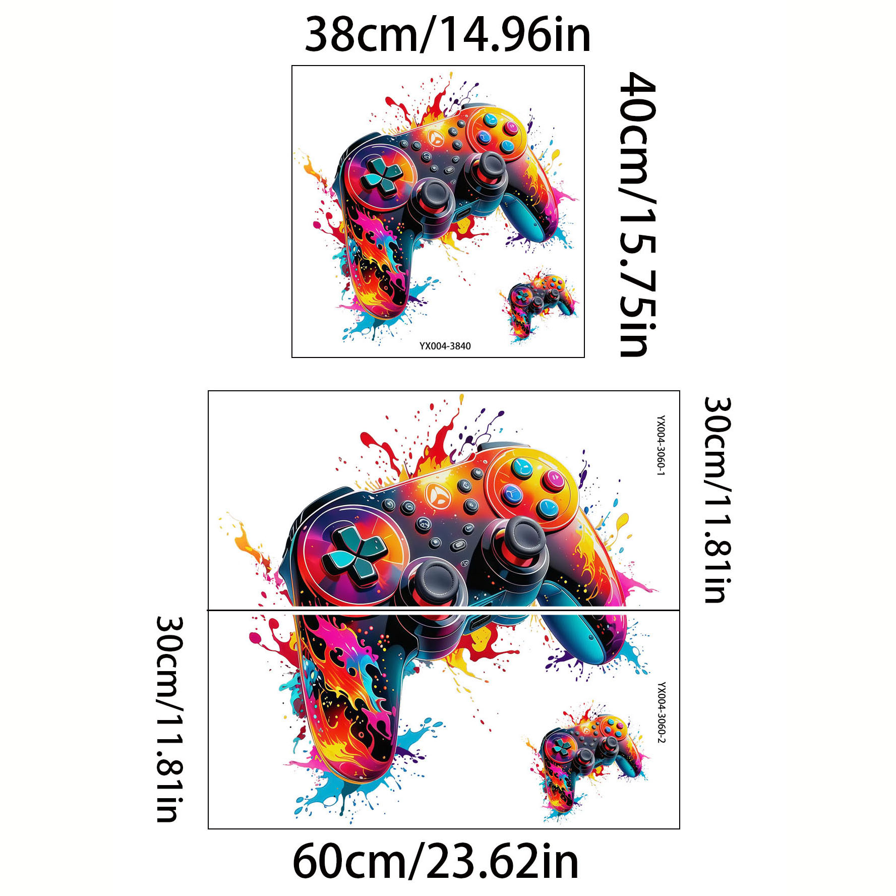 สติ๊กเกอร์ติดผนังลายเปลวไฟสีแด - Accessories For Your Gaming Room บทวิจารณ์และราคา