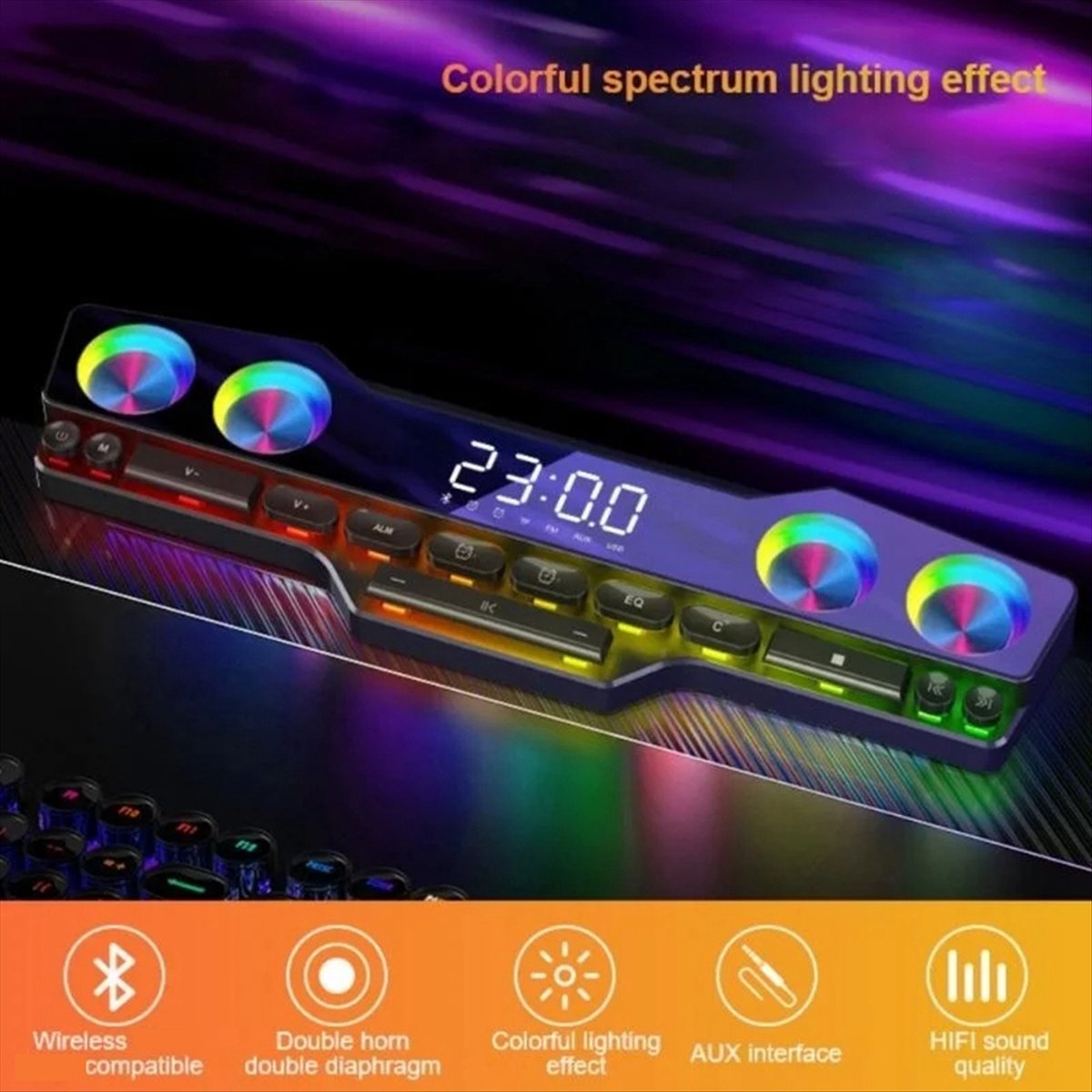 DTC5 V18 ลำโพงสีสันสดใส คอมพิว - Gaming Home Accessories บทวิจารณ์และราคา