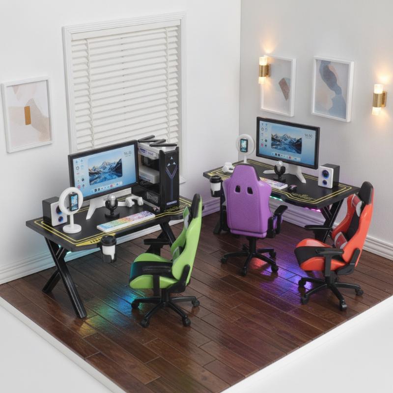 ชุดโต๊ะเก้าอี้เล่นเกมขนาดเล็กส - Gaming Accessories Monitor บทวิจารณ์และราคา
