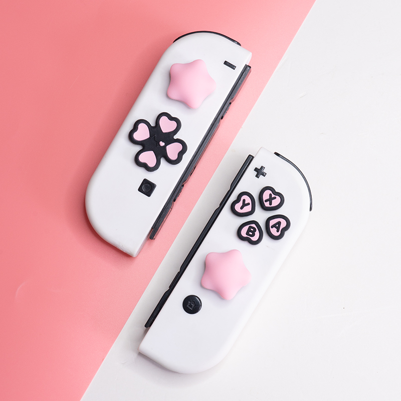 สติกเกอร์ปุ่มหลายสี + ชุดหมวก  - Gaming Accessories Pink บทวิจารณ์และราคา