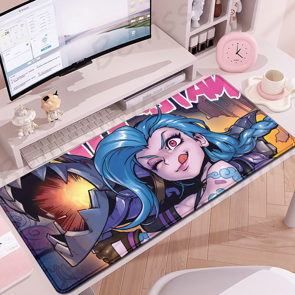LOL Arcane Mouse Pad Jinx Mats - Jinx Gaming Accessories บทวิจารณ์และราคา