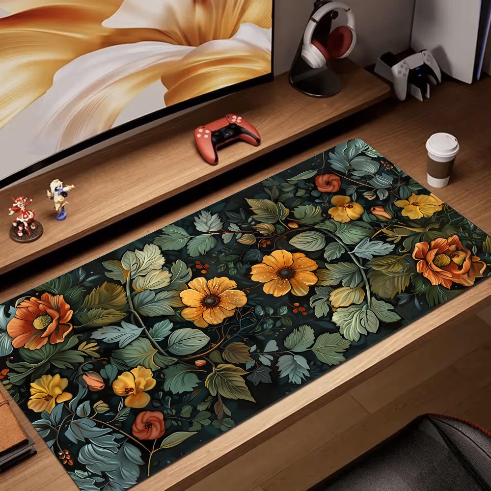 Retro ดอกไม้ Art Rendering แผ่ - Gaming Accessories Retro บทวิจารณ์และราคา