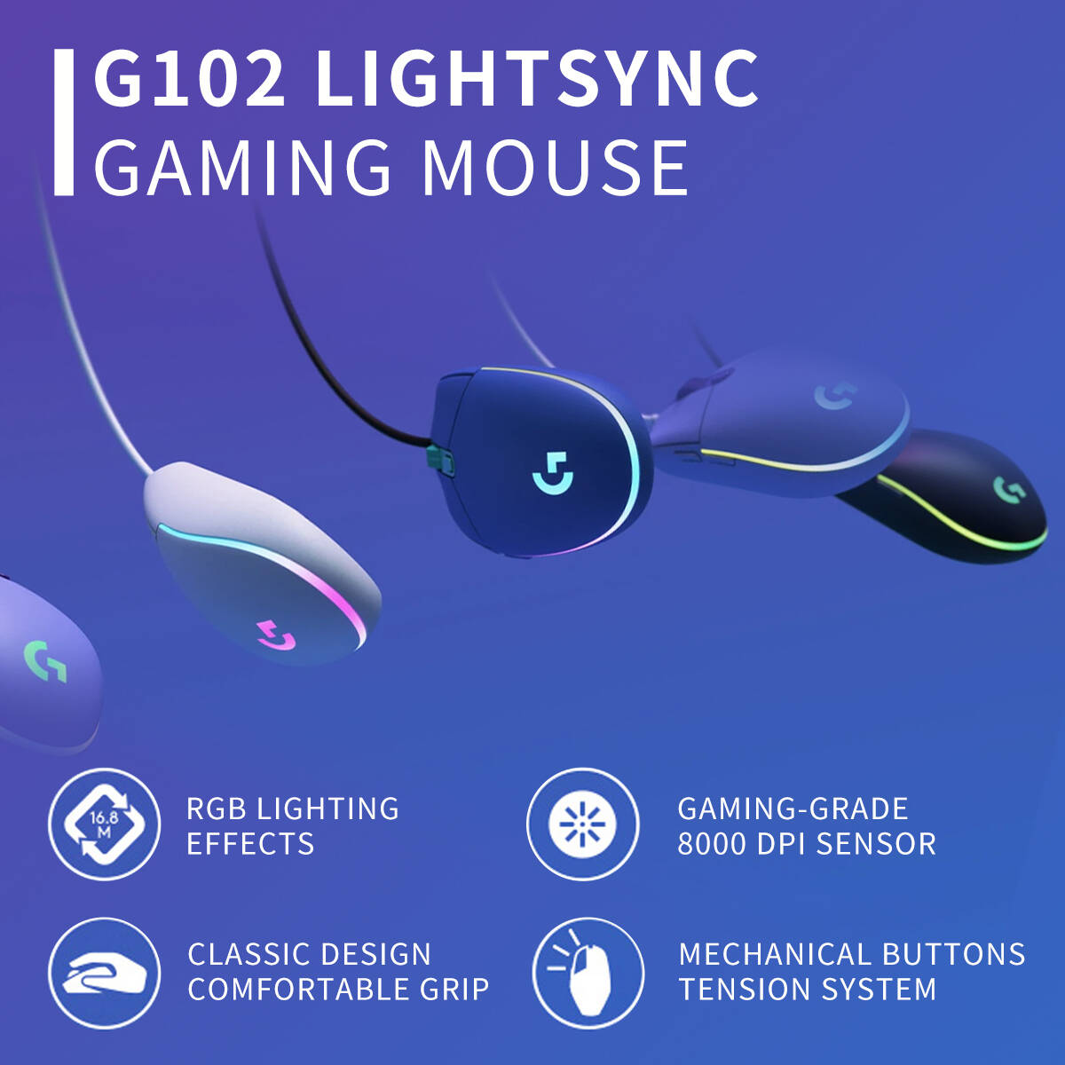 เมาส์เกมมิ่งแบบมีสาย Logitech  - Gaming Accessories Online บทวิจารณ์และราคา