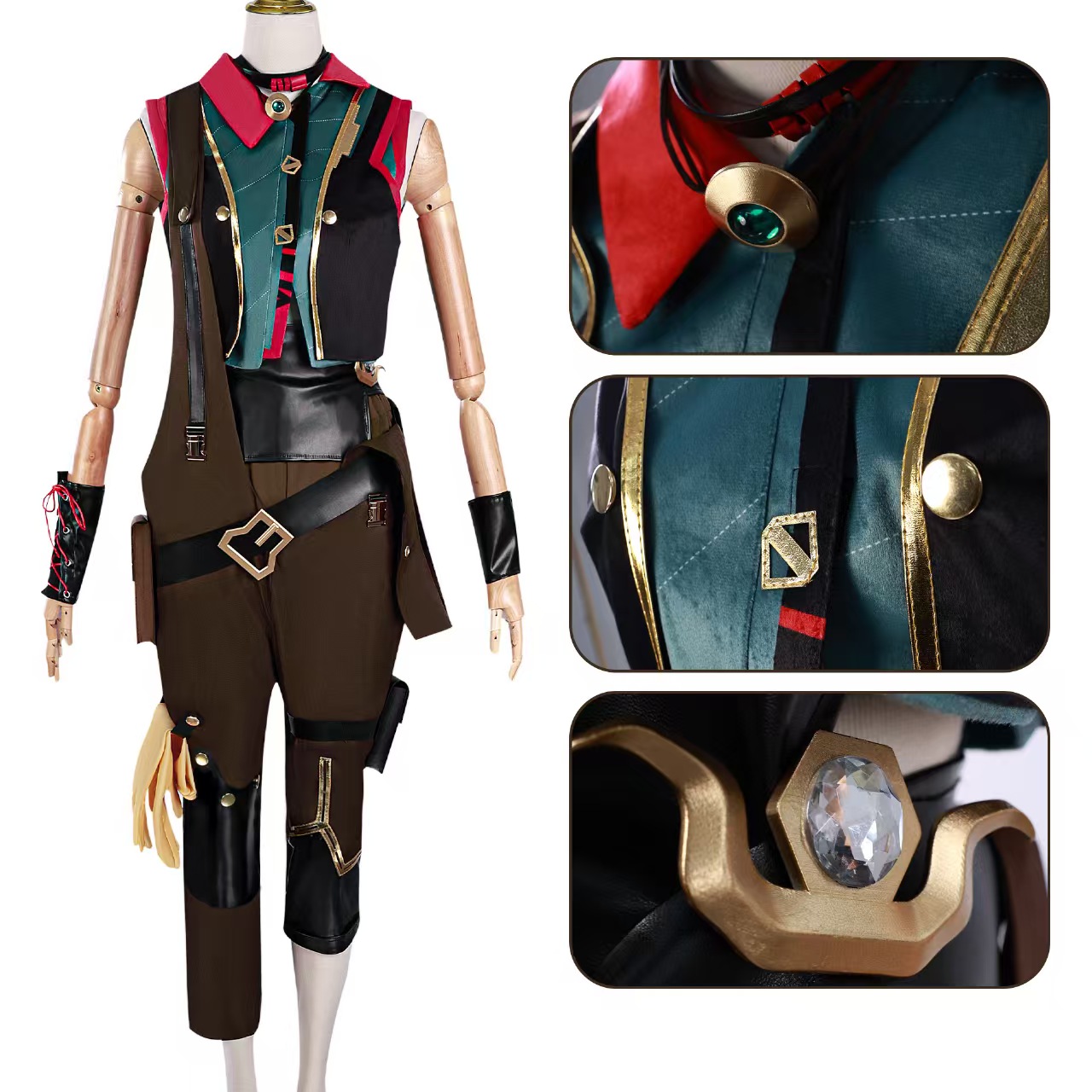 วิกผมคอสเพลย์ LOL Arcane S2 Po - Jinx Gaming Accessories บทวิจารณ์และราคา