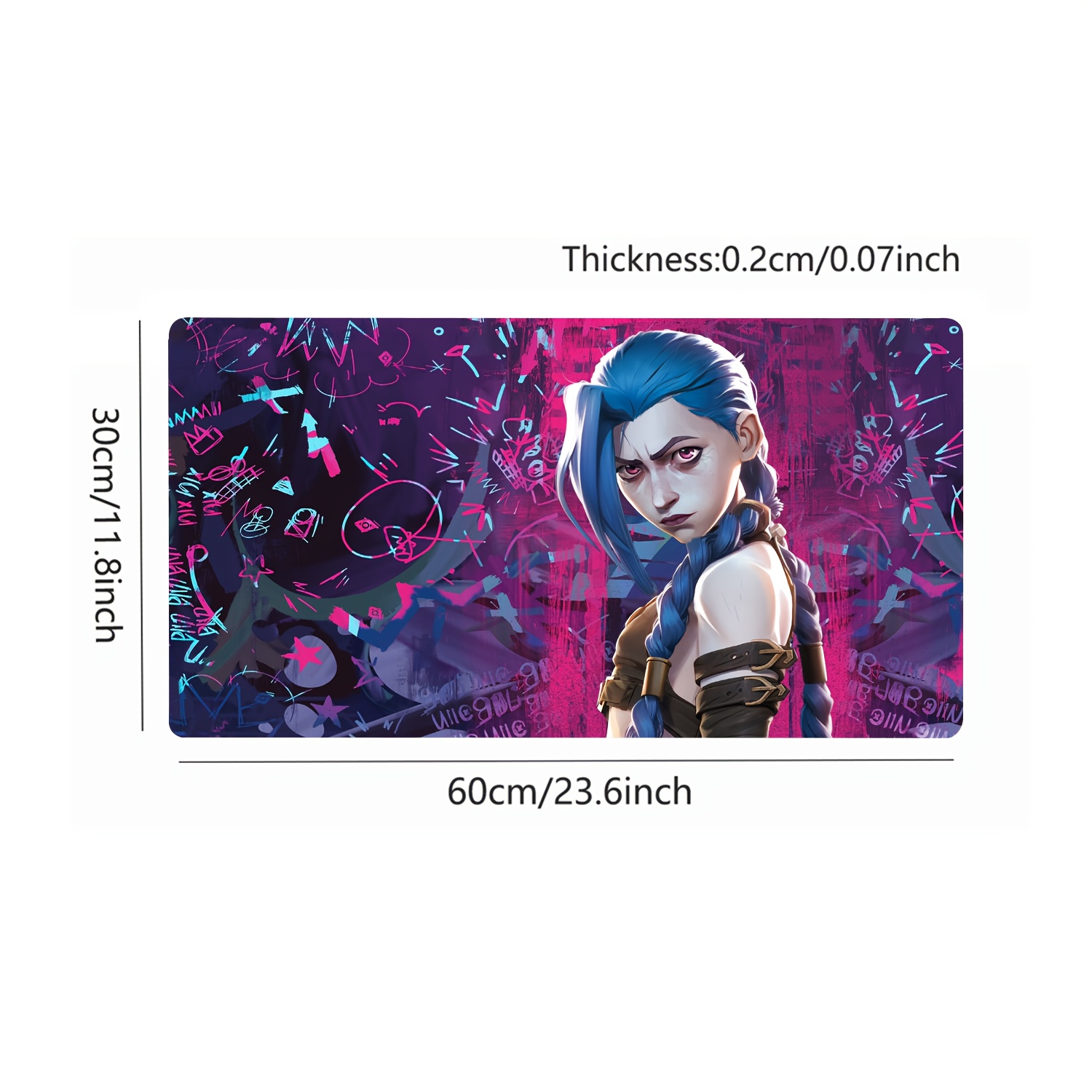 แผ่นรองเมาส์อนิเมะขนาดใหญ่ JIN - Jinx Gaming Accessories บทวิจารณ์และราคา