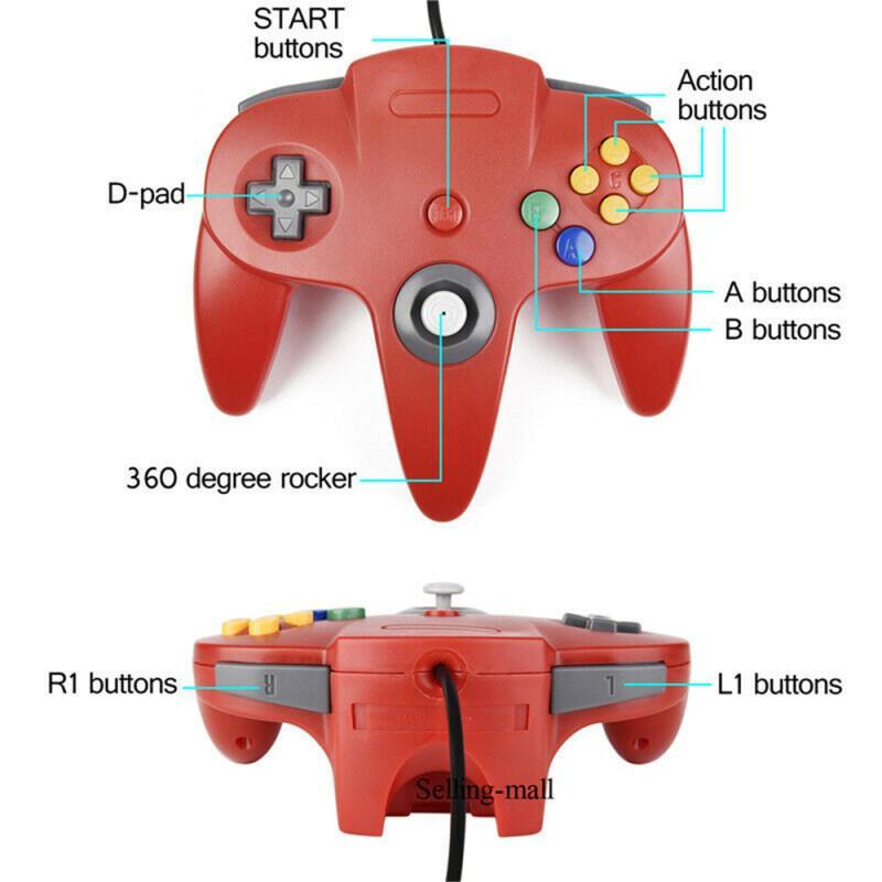 N64 Controller คลาสสิก USB แบบ - Gaming Accessories Retro บทวิจารณ์และราคา
